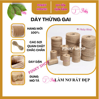 Dây Thừng Gai Trang Trí Handmade, Dây Đay Dây Bố Dây Cói 1mm 1.5mm 2mm 3mm 4mm 5mm | Gói Quà Quấn Lọ Hoa Decor Nhà Cửa