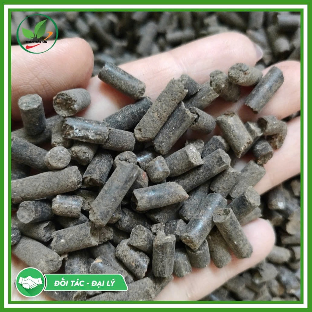 Phân gà hữu cơ Hàn Quốc dạng viên nén, thích hợp sử dụng cho cây trồng, rau, củ, quả.(Túi 1kg)