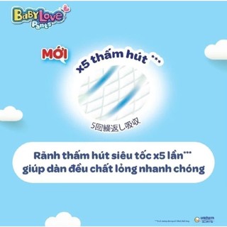 Tã quần Baby love M48/ L48/ XL48/ XXl48/ XXXl48/ XXXL33/ 4XL33/ 5XL33 miếng