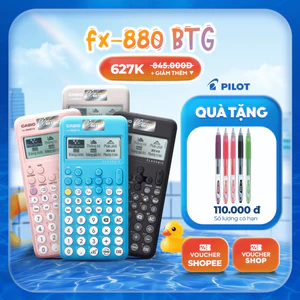Máy tính Casio Fx-880BTG dành cho học sinh cấp 2 3 được mang phòng thi bảo hành chính hãng 7 năm 1 đổi 1