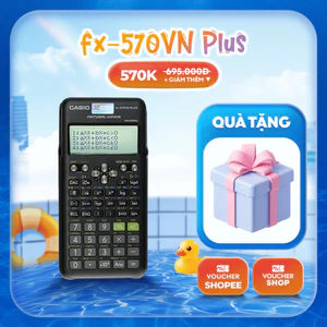 Máy Tính Học Sinh Casio FX-570VN Plus (2nd Edition) Chính Hãng Bitex - Thiết Kế Mới, Bảo Hành 7 Năm 1 Đổi 1