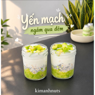 [Combo] Hũ Thủy Tinh 200ml Nắp Nhôm Kín Miệng Rộng - Đựng Overnight Oats, Yến Mạch Qua Đêm, Sữa Chua, Bánh flan, Healthy