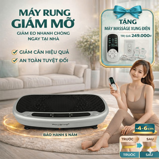 Máy rung lắc giảm mỡ toàn thân Rowanto K8 Pro,máy rung lắc toàn thân Máy rung đốt mỡ, giảm bụng, giảm eo, BH 12 tháng