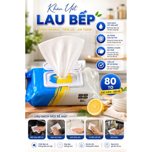 KHĂN ƯỚT LAU BẾP 80 TỜ