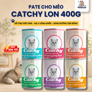 [COMBO] Pate Catchy Lon 400g Dành Cho Mèo Mọi Lứa Tuổi, Pate Cho Mèo Catchy Cung Cấp Protein Tự Nhiên Pet Kool