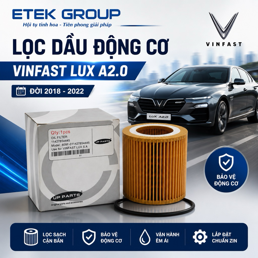 Lọc Dầu Động Cơ VinFast Lux A Lux SA 2.0 2018-2022 | Lọc Nhớt Ô Tô Chính Hãng Thay Thế Bảo Dưỡng