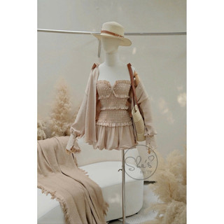 Set Jumpsuit Chun Bồng Mix Sơ Mi Đũi