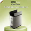 Thùng rác Inox Hiro Fly - Mở nắp 90 độ khi đạp - Nắp đóng nhẹ nhàng 5s