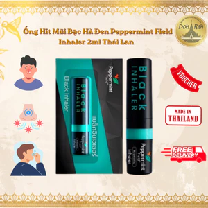 Ống Hít Mũi Bạc Hà Đen Peppermint Field Inhaler 2ml - SHOP DẦU DOKRAK