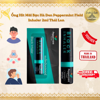 Ống Hít Mũi Bạc Hà Đen Peppermint Field Inhaler 2ml - SHOP DẦU DOKRAK