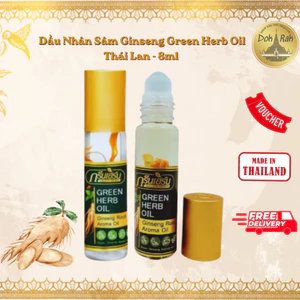 Dầu Nhân Sâm Ginseng Green Herb Oil Thái Lan - 8ml - SHOP DẦU DOKRAK