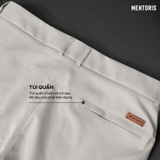 Quần Short Nam Cạp Cúc Cao Cấp Mentoris, Vải Kaki Day Dặn, Form Trên Gối Sang trọng MSR15