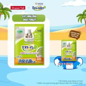 Cát khử mùi kháng khuẩn cho mèo Deo-toilet 2L (1.78 kg)