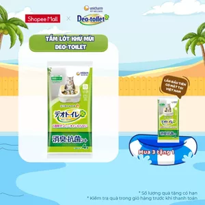 Tấm lót khử mùi cho mèo Deo-toilet 4 miếng