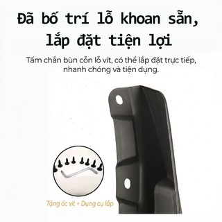 Bộ Chắn Bùn 3D VinFast VF5 Chống Bẩn - Tặng Kèm Đầy Đủ Phụ Kiện Lắp Đặt