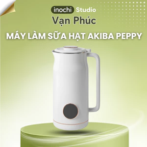 Máy làm sữa hạt Akiba Peppy 650ml – Máy xay nấu đa năng, tự động, xay nhuyễn mịn, an toàn sức khỏe
