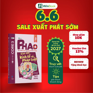 Sách P.H.A.O (Pro Hacks For Academic Overload) Giáo dục Kinh tế và Pháp Luật Ôn Thi Tốt Nghiệp THPT, ĐGNL | WinBook