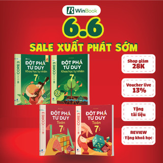 [COMBO TOÁN-KHTN] Bộ 4 cuốn Đột phá tư duy lớp 7 môn Toán và KHTN - Giúp con tự học