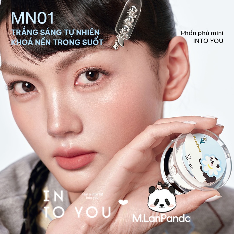 [NEW LIMITED PHIÊN BẢN PANDA] Phấn phủ nén mini INTO YOU X MLAN 3.5g