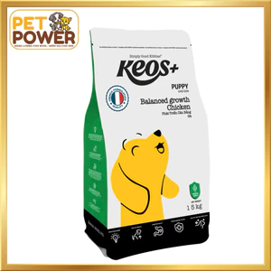 Hạt Cho Chó Con Keos+ Puppy Balanced Growth 1.5kg Vị Gà - Hỗ Trợ Phát Triển Cân Bằng