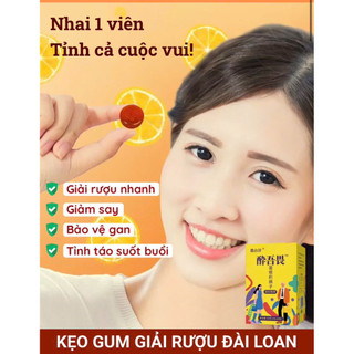 kẹo gum giải rượu Đài Loan