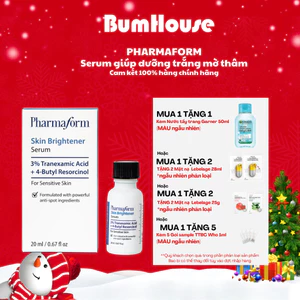 Tinh Chất Pharmaform Skin Brightener Serum 3% Tranexamic acid + 5% Niacinamide Sáng Da, Mờ Nám - 20ml