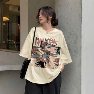 Áo thun phông 3158 nữ nam form rộng dấu quần KONOVA chất liệu cotton mát mẻ in hình NUXOC