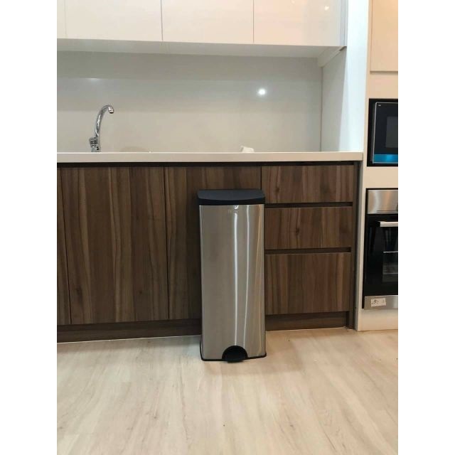 Thùng Rác Inox  15L , 22L  FITIS Cao Cấp Đóng Mở Nắp Êm Ái