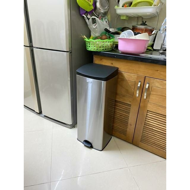 Thùng Rác Inox  15L , 22L  FITIS Cao Cấp Đóng Mở Nắp Êm Ái