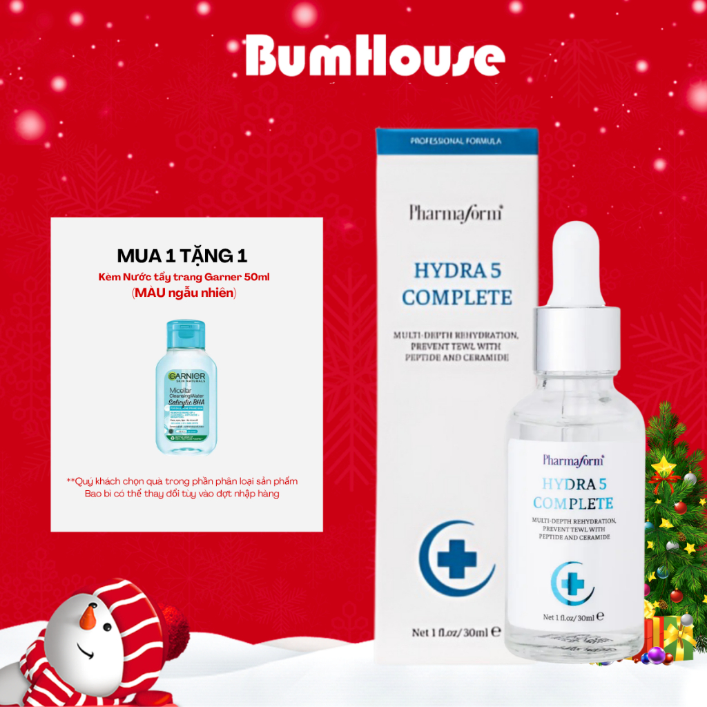 [Mua 1 tặng 2] Tinh chất vitamin B5 Pharmaform Hydra 5 Complete Serum dưỡng ẩm, hỗ trợ phục hồi da 30ml