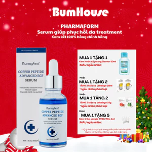 Serum Pharmaform Copper Peptide Advance EGF - Tinh Chất Đồng Peptide Phục Hồi Da, Giảm Đỏ - 30ml