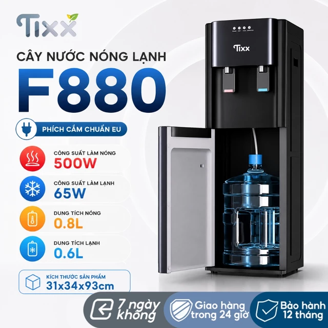 TIXX Cây Nước Nóng Lạnh Bình Âm dưới dễ dàng thay nước làm nóng nhanh, máy lọc nước nóng lạnh