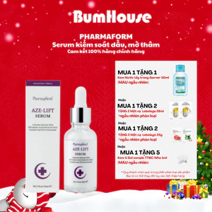 Tinh Chất Pharmaform AZE LIFT 20% Azelaic Acid & 20% Niacinamide Hỗ Trợ Kiềm Dầu, Giảm Mụn - 30ml