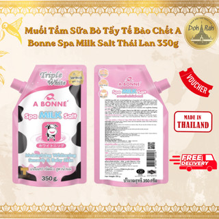 [CHÍNH HÃNG] Muối Tắm Sữa Bò Tẩy Tế Bào Chết A Bonne Spa Milk Salt Thái Lan 350gr - SHOP DẦU DOKRAK