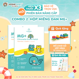 Hộp miếng dán hỗ trợ xua muỗi và côn trùng nhờ toả hương tinh dầu sả - JOONA BABY