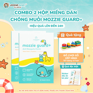 Hộp miếng dán hỗ trợ xua muỗi và côn trùng nhờ toả hương tinh dầu sả - JOONA BABY