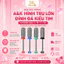 Đầu mài móng A&K hình trụ lớn đính đá kiểu tim - màu chrome