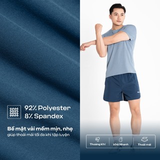 Quần Short Thể Thao Nam MENTORIS Vải Gió Siêu Nhẹ, Thoáng Khí, Túi Khoá, Dây Rút Tiện Lợi MSR13