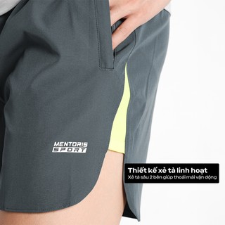 Quần đùi nam thể thao Mentoris, Quần Short vải gió co giãn, thoải mái chơi Pickleball, Gym MSR13