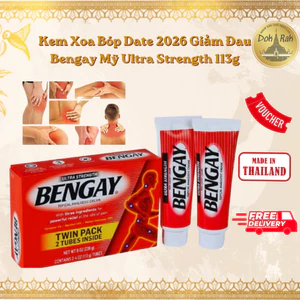 Kem Xoa Bóp Date 2026 Giảm Đau Bengay Mỹ Ultra Strength 113g - SHOP DẦU DOKRAK