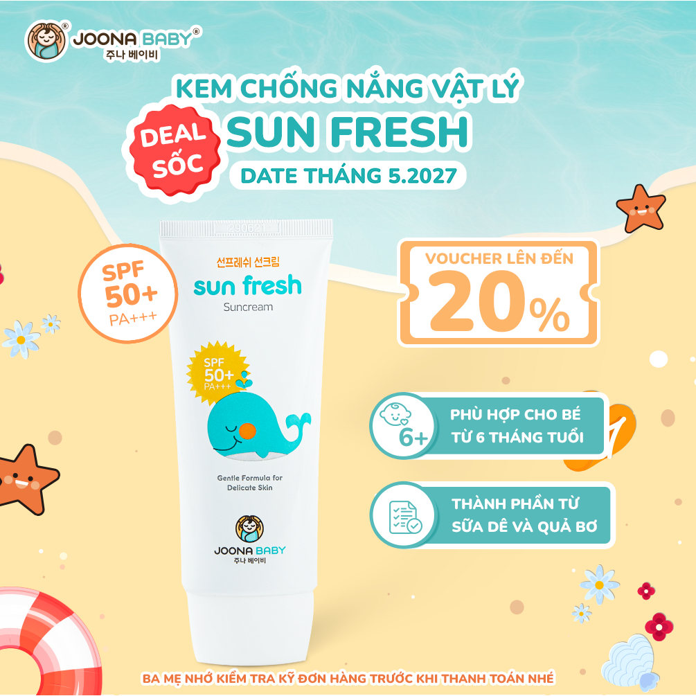 Kem chống nắng Sun Fresh dành cho mẹ và bé 50ml - JOONA BABY
