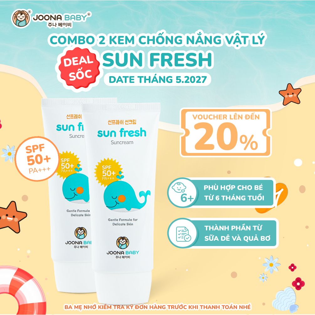 Kem chống nắng Sun Fresh dành cho mẹ và bé 50ml - JOONA BABY