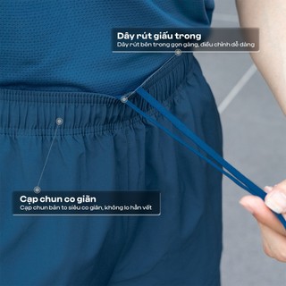Quần Short Thể Thao Nam MENTORIS Vải Gió Siêu Nhẹ, Thoáng Khí, Túi Khoá, Dây Rút Tiện Lợi MSR13