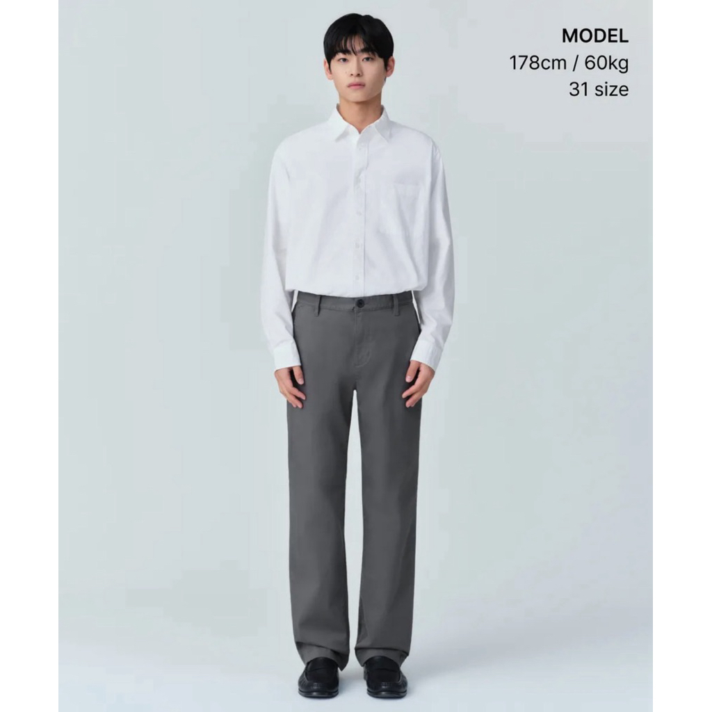 Quần Kaki Nam MUSINSA STANDARD Ống Suông Form Rộng Hàn Quốc - Quần Chino Nam Basic Cao Cấp Màu Be Đen Xám