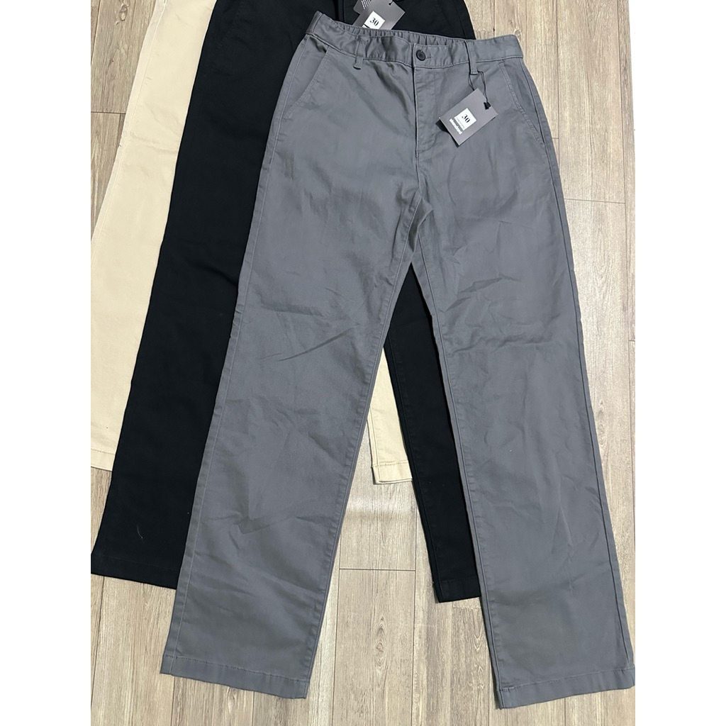 Quần Kaki Nam MUSINSA STANDARD Ống Suông Form Rộng Hàn Quốc - Quần Chino Nam Basic Cao Cấp Màu Be Đen Xám