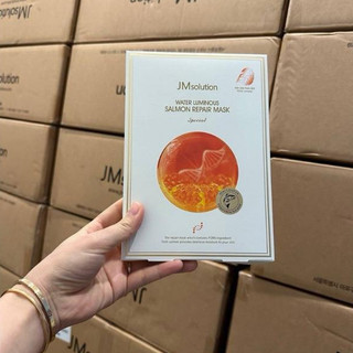 [Mua 1 tặng 2] Hộp Mặt Nạ Cá Hồi JM Solution Salmon Hàn Quốc – Dưỡng Ẩm, Căng Bóng, Phục Hồi (10 miếng) - CB0197