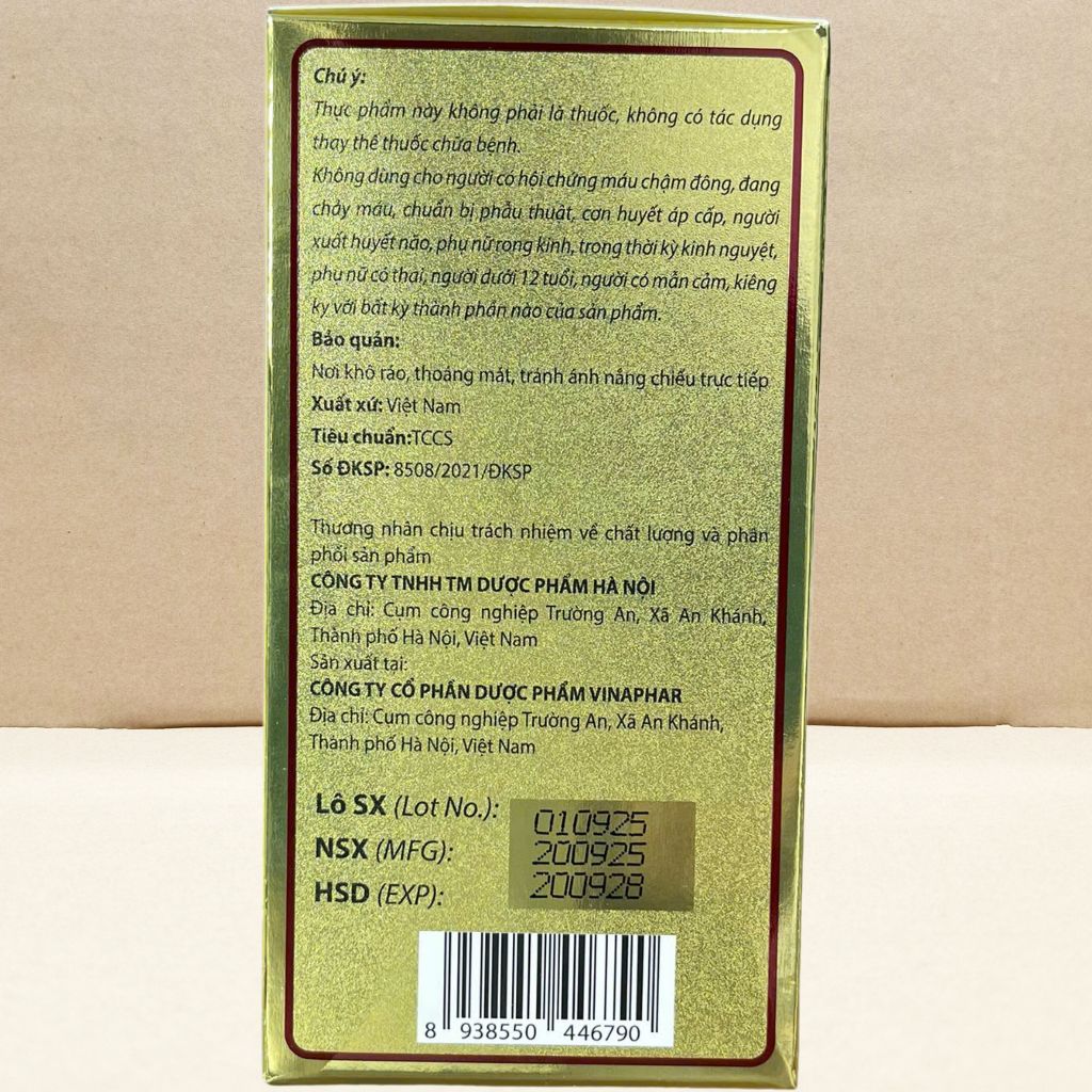 Combo 2 Hộp Hanomin Ginseng - Vinaphar - Vinaphar - Vitamin Chữa Lành