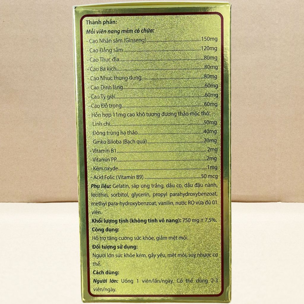 Combo 2 Hộp Hanomin Ginseng - Vinaphar - Vinaphar - Vitamin Chữa Lành