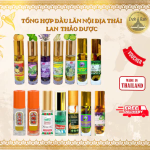 TỔNG HỢP DẦU LĂN NỘI ĐỊA THÁI LAN MÙI HƯƠNG THẢO DƯỢC - SHOP DẦU DOKRAK
