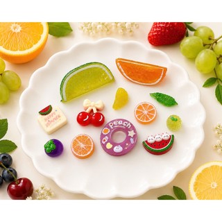 [ĐỘC QUYỀN] Set Charm Fresh Fruit Summer Resin Cao Cấp, Bộ Charm Hoa Quả Nhiệt Đới Cam Chanh Cherry Donut Và Dưa Hấu